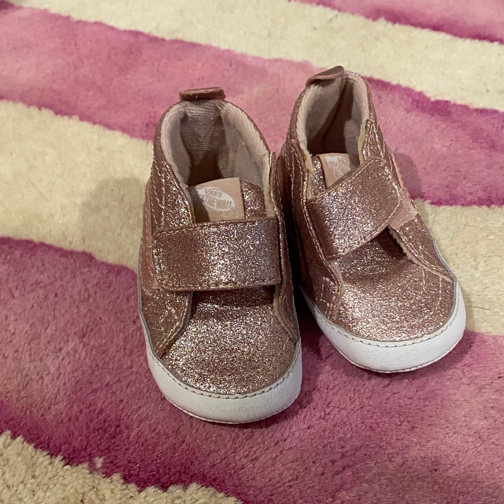 Vans Glittery Pink Kids Sneakers